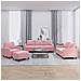 Set di Divani 4 pz con Cuscini rosa in Velluto - Foto miniatura 2