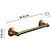 Portasalviette 35 Cm Da Muro In Acciaio Inox E Cromall 7521-35 Serie Romance Bronzo - Foto miniatura 2