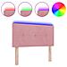Testiera con luci a strisce a LED Rosa 100 cm Velluto - Foto miniatura 3