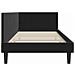 Cornice del letto ad angolo Nero 90 cm x 200 cm Velluto - Foto miniatura 7