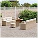 Set Divano da Giardino 10 pcs Beige polyrattan - Foto miniatura 3