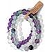 Set Di Braccialetti Elastici Con Perle Di Pietra Vulcanica, Occhio Di Gatto Multicolore E Agata (3 Pezzi) - Foto miniatura 3