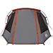 Tenda a tunnel con tetto Grigio e arancione 328 x 228 x 115 cm - Foto miniatura 6