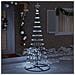 Albero di Natale LED Bianco freddo 100 x 100 x 250 cm Metallo - Foto miniatura 3