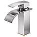 Rubinetto per lavabo da bagno, Blackswan, tipo M297, modello a cascata in nichel, misura 19,3 cm - Foto miniatura 1