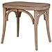 Sgabello In Legno Con Seduta In Rattan 55x37x47h Cm - Foto miniatura 4