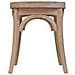 Sgabello In Legno Con Seduta In Rattan 55x37x47h Cm - Foto miniatura 5