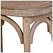 Sgabello In Legno Con Seduta In Rattan 55x37x47h Cm - Foto miniatura 6