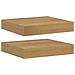 Scaffale da parete 2 pcs Marrone 23 x 23,5 x 4 cm - Foto miniatura 1