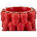 Vaso Strawberry Rosso In Resina A Grappolo Di Fragole 20x32 Cm - Foto miniatura 2