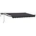 Tenda retrattile manuale con LED Antracite 3 x 2,5 m - Foto miniatura 1