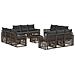 Set Divano da Giardino 13 pcs Grigio e Grigio Scuro polyrattan - Foto miniatura 1
