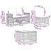 Set Divano da Giardino 13 pcs Grigio e Grigio Scuro polyrattan - Foto miniatura 8