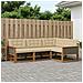 Set di divani da esterno con cuscino 4 pcs Naturale e Beige - Foto miniatura 2