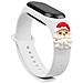 Bracciale Natalizio Per Xiaomi Mi Band 4 / Mi Band 3 Bracciale In Silicone Bianco (babbo Natale) - Foto miniatura 1