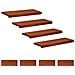 Tappeti per scale 8 pz 80 x 25 x 2 cm Marrone - Foto miniatura 1