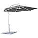 Ombrellone Da Giardino Ø 3 Palo Laterale Telo Grigio Per Esterno, Ristorante Gelateria Bar Hotel Albergo - Foto miniatura 1