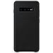 Cover Protettiva in Pelle Galaxy S10+ Nero - Foto miniatura 1