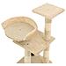Albero Per Gatti Con Tiragraffi In Sisal 65 Cm Beige - Foto miniatura 4