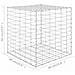 Gabbione Letto Rialzato A Cubo In Filo Di Acciaio 60x60x60 Cm - Foto miniatura 5