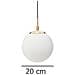 Pendente A Sfera - Ø 20 Cm - Bianco - Foto miniatura 7