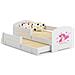 Luk Ii 160x80 Letto Matrimoniale Per Bambini Girl With Wings - Foto miniatura 1