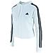 Felpa Da Donna Con Cappuccio Essentials 3-stripes Cropped Bianca Taglia Xl Codice Gm5574 - Foto miniatura 8