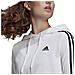 Felpa Da Donna Con Cappuccio Essentials 3-stripes Cropped Bianca Taglia Xl Codice Gm5574 - Foto miniatura 4