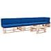 Set Divani in Pallet con Cuscini 4 pz in Pino Impregnato - Foto miniatura 1