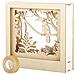 Cornice Decorativa In Legno Con Modello 3d 24 X 24 X 6,5 Cm Tucano + Washi Tape Dorato 5 M - Foto miniatura 1