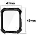 Apple Watch 7 Cassa Da 41 Mm Pc/vetro Temperato Nero Black - Foto miniatura 6