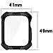 Apple Watch 7 Cassa Da 41 Mm Pc/vetro Temperato Nero Black - Foto miniatura 4