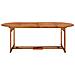 Set da Pranzo da Giardino 11 pz 220x90x75 cm Massello di Acacia - Foto miniatura 1