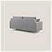 Megan Divano Letto Matrimoniale In Microfibra Smacchiabile T11 Grigio - Foto miniatura 3