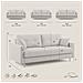 Megan Divano Letto Matrimoniale In Microfibra Smacchiabile T11 Grigio - Foto miniatura 13
