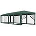 Tenda Per Feste Con 10 Pareti Laterali In Rete Verde 3x12m Hdpe - Foto miniatura 2