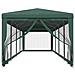 Tenda Per Feste Con 10 Pareti Laterali In Rete Verde 3x12m Hdpe - Foto miniatura 3