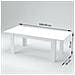 Tavolo Allungabile Natan, Consolle Allungabile Fino A 12 Posti, Consolle Estensibile 100% Made In Italy, Cm 160/210x90h75, Ardesia - Foto miniatura 3