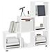 Libreria A Scala Bianco Lucido 107 Cm In Legno Multistrato - Foto miniatura 3