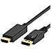 EC1432 cavo e adattatore video 3 m DisplayPort HDMI tipo A (Standard) Nero - Foto miniatura 1
