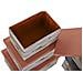 Set Di Scatole Per Sistemare Impilabili Dkd Home Decor Marrone Grigio Arancio 40 X 30 X 20 Cm - Foto miniatura 3