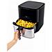 Fr 3782 H Singolo 5 L Indipendente 1450 W Friggitrice Ad Aria Calda Nero, Acciaio Inossidabile - Foto miniatura 3
