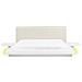 Letto Matrimoniale Led Ecopelle Bianco 180 X 200 Cm Zen - Foto miniatura 2