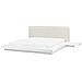 Letto Matrimoniale Led Ecopelle Bianco 180 X 200 Cm Zen - Foto miniatura 3