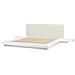 Letto Matrimoniale Led Ecopelle Bianco 180 X 200 Cm Zen - Foto miniatura 4