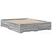 Giroletto Cassetti Grigio Sonoma 140x200 Cm Legno Multistrato - Foto miniatura 3