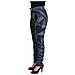 Jeans Skinny In Denim A Vita Alta Floreale Blu - It40-s - Foto miniatura 2