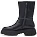 Black Casual Closed Booties Stivaletti Sintetico E Tessile Scarpe Donna Nero Eu 39, 1-25811-41 001 - Foto miniatura 3