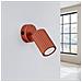 Lampada Da Parete Karbon Rosso Ocra Con Interruttore Sl. 1636 - Minimalista Lampada Da Parete Ocra Rossa 16x8x8 Cm - Foto miniatura 4