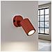 Lampada Da Parete Karbon Rosso Ocra Con Interruttore Sl. 1636 - Minimalista Lampada Da Parete Ocra Rossa 16x8x8 Cm - Foto miniatura 5